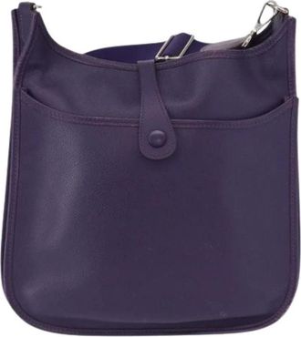 Herm&egrave;s Borsa a tracolla in pelle Pre-owned - - Pre-owned - Donna - Viola - ONE SIZE