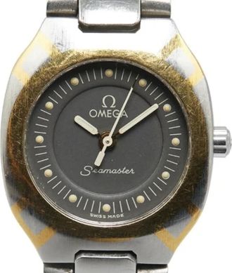 Omega Pre-owned Stainless Steel watches - Dames - Vintage Horloges - Zwart - ONE Size - Vintage