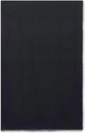 Elisabetta Franchi Rechthoekige Foulard Sjaal - Dames - Sjaals - Zwart - ONE Size - Accessoires