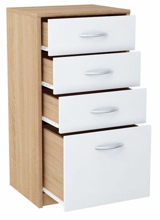OEM C&oacute;moda 45cm 4s Blanco-sonoma 4 Cajones