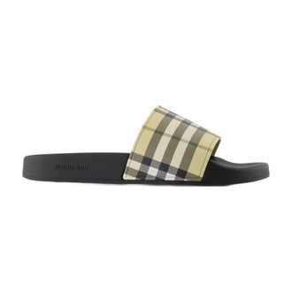 Burberry Womens Lf Furley Sandal Beige Synthetic