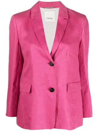 Max Mara Single Breasted Leinenblazer