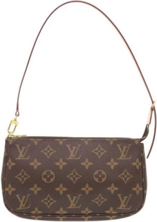 Louis Vuitton Pre-owned Shoulder Bags, female, Brown, Size: ONE SIZE Pre-owned Vintage Fabric Shoulder Bag