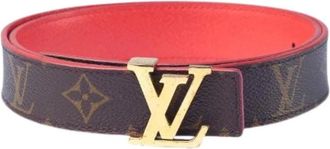 Louis Vuitton Pre-owned Monogram Reversible Belt - female - Louis Vuitton Vintage - Vintage Belts - Brown - ONE SIZE - Pre-owned