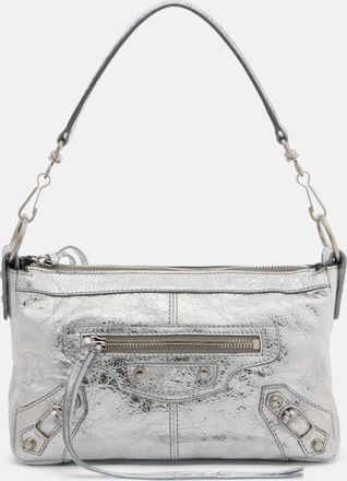 Balenciaga Le City metallic leather shoulder bag