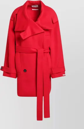 Sportmax belted trench coat featuring wide lapels