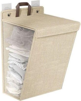 OEM Cesto De Ropa Grande, Plegable Y Multifuncional Para Colgar En La Pared, Ideal Para Zapatos, Calcetines Y Toallas (beige)