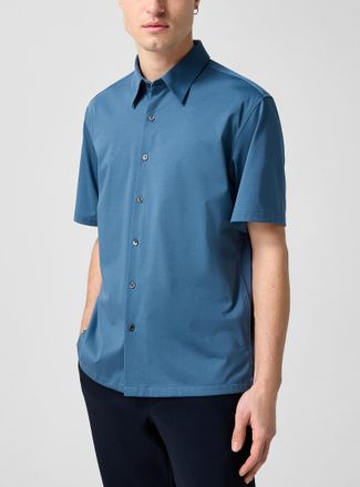 Theory Mens Irving structure knit shirt