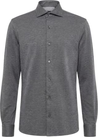 PESERICO Heren, Overhemden, Grijs, Maat: XL