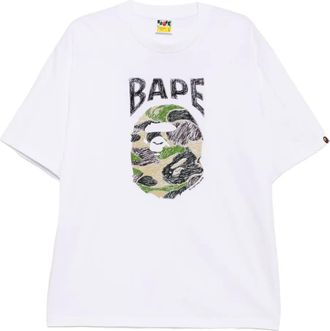 A Bathing Ape T-shirt con stampa grafica - Bianco