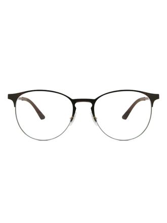Ray-Ban round-frame glasses - unisex - Metal - 53 - Brown