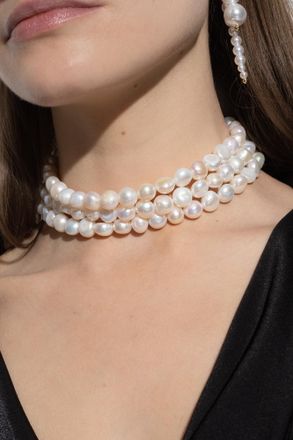 Cult Gaia Nora Choker, Womens, Cream