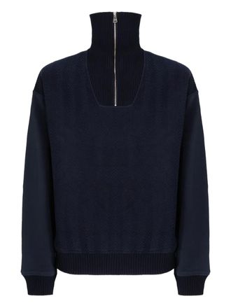 Missoni chevron-knit jumper - men - Cotton - L - Blue