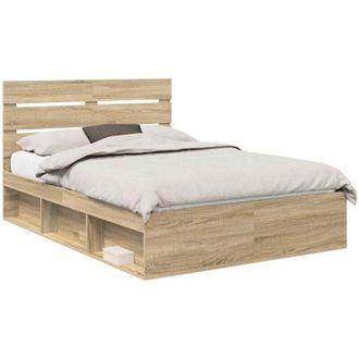 vidaXL Estructura De Cama Sonoma 140 X 200 Cm Madera De Pino Macizo Vidaxl