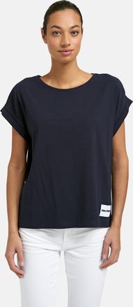 Smith & Soul T-Shirt SMITH & SOUL, Damen, Gr. XXL, marine, Single Jersey, Obermaterial: 46% Baumwolle, 46% Lyocell, 8% Elasthan, unifarben, normal, Rundhals, Umsch