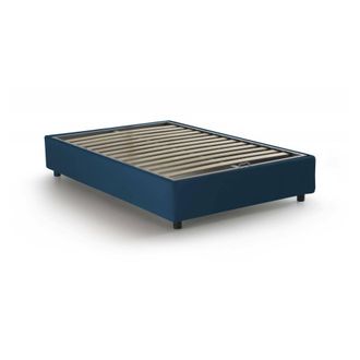 Dmora Dmora - Cama De Plaza Y Media Daronic, Cama Contenedor Con Revestimiento De Tela, 100% Made In Italy, Apertura Lateral, Adecuado Para Colch&oacute;n Cm 120x1
