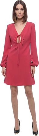 Parosh Pink V Neck Mini Dress