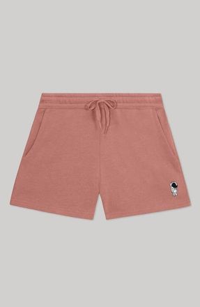 Dalix Womens Astronaut Midweight Washed Fleece Shorts in Dusty Rose at Nordstrom, Size Xx-Large