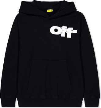 Off-white Boys Off White Logo Hooded Sweatshirt Juniors in Blk/Wht 1001 - Black - Size 8Y