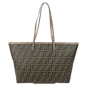 Fendi Pre-owned Tote Bags, female, Brown, Size: ONE SIZE Pre-owned Zucca Tote Bag