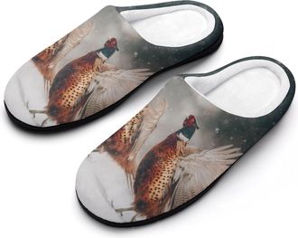 Generic Pheasant Chicken Bird Hunting Mens Slippers Comfortable And Non-slip Cotton Slipper Shoe for House