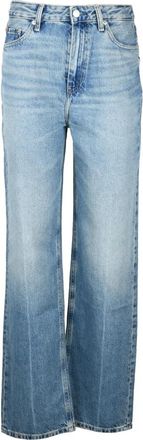 Tommy Hilfiger Relaxed Straight Jeans - Dames - Regular Fit Jeans - Blauw - W30 - Katoen - Jeans