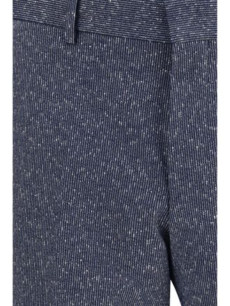 HUGO BOSS Mens Suit Viscose-Cotton Dark Blue Suits