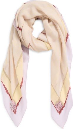 Rag & Bone Astra Scribble Wool Scarf in Lavender Multi at Nordstrom