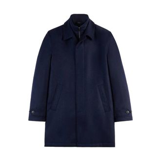 Fay Morning Coat - Heren - Trenchcoats - Blauw - XL - Wol - Jassen