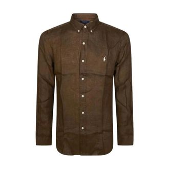 Polo Ralph Lauren Hombre, Camisas, Marr&oacute;n, Talla: M
