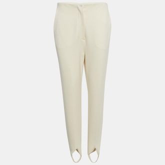 Nanushka Cream Jersey Darby Stirrup Leggings
