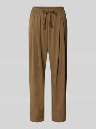 s.Oliver Red Label Regular Fit Schmale Hose aus Viskose-Mix in Mittelbraun, Gr&ouml;&szlig;e 34