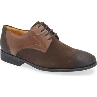 Sandro Moscoloni Alton Two Tone Leather Derby in Cafe at Nordstrom Rack, Size 10.5