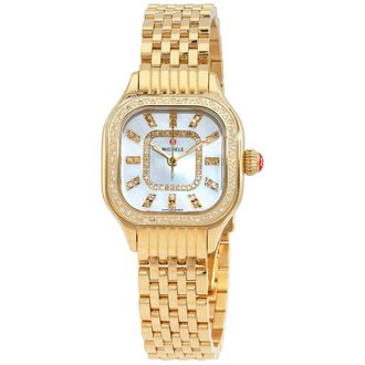 Michele Meggie Quartz Diamond Mother of Pearl Dial Ladies Watch MWW33B000003