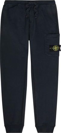 Stone Island Logo Cotton Sweatpants - Navy - XL