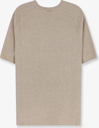 Max Mara Womens Top Mxmgolfo Silk-Cashmere Beige T-Shirts & Jerseys