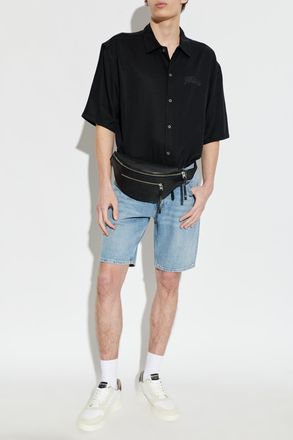 AllSaints Switch Denim Shorts, Mens, Blue