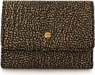 Borbonese Medium Portemonnee met Flap - Dames - Portefeuilles - Bruin - ONE Size - Leer - Accessoires