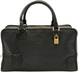 Loewe Pre-owned Amazona 36 Leren Handtas - Dames - Vintage Handtas - Zwart - ONE Size - Leer - Vintage