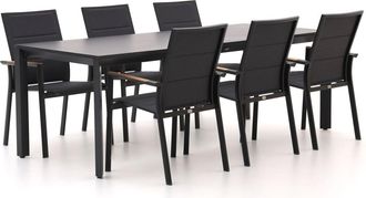 Bellagio la vita attrattiva Bellagio Albinea/Sestino 220cm dining tuinset 7-delig stapelbaar