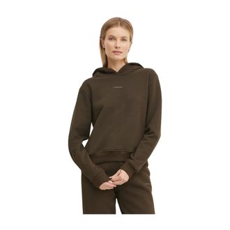 La Mania Hoodies & sweatvesten, Dames, Bruin, M, Katoen, Sweatshirts & Hoodies > Sweatshirts & Hoodies