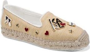 Karl Lagerfeld Malvie Espadrille Flat in Natural/Bright White at Nordstrom Rack, Size 9.5
