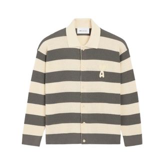 Ami Cardigans, male, Multicolor, Size: S Striped Cardigan