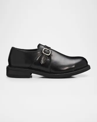 Allen Edmonds Men & apos;s Leather Monk Strap Shoes