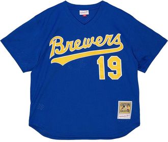 Mitchell & Ness T-shirt MLB Brewers 1991 Robin Yount - Blu