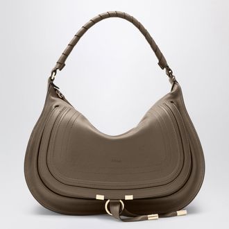 Chlo&eacute; Taupe Marcie shoulder bag in leather