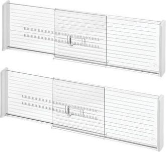 iDesign Recycled Plastic Adjustable Drawer Dividers - Set of 2 - Clear at Nordstrom