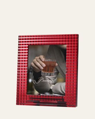 Baccarat Eye Red Crystal Frame, 5 x 7