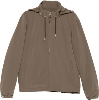 Sandro zip-up hooded jacket - Brown