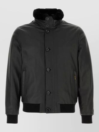 Moorer leather bomber jacket